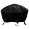 Sunnydaze 30 In Heavy-Duty Pvc Round Outdoor Fire Pit Cover - Black